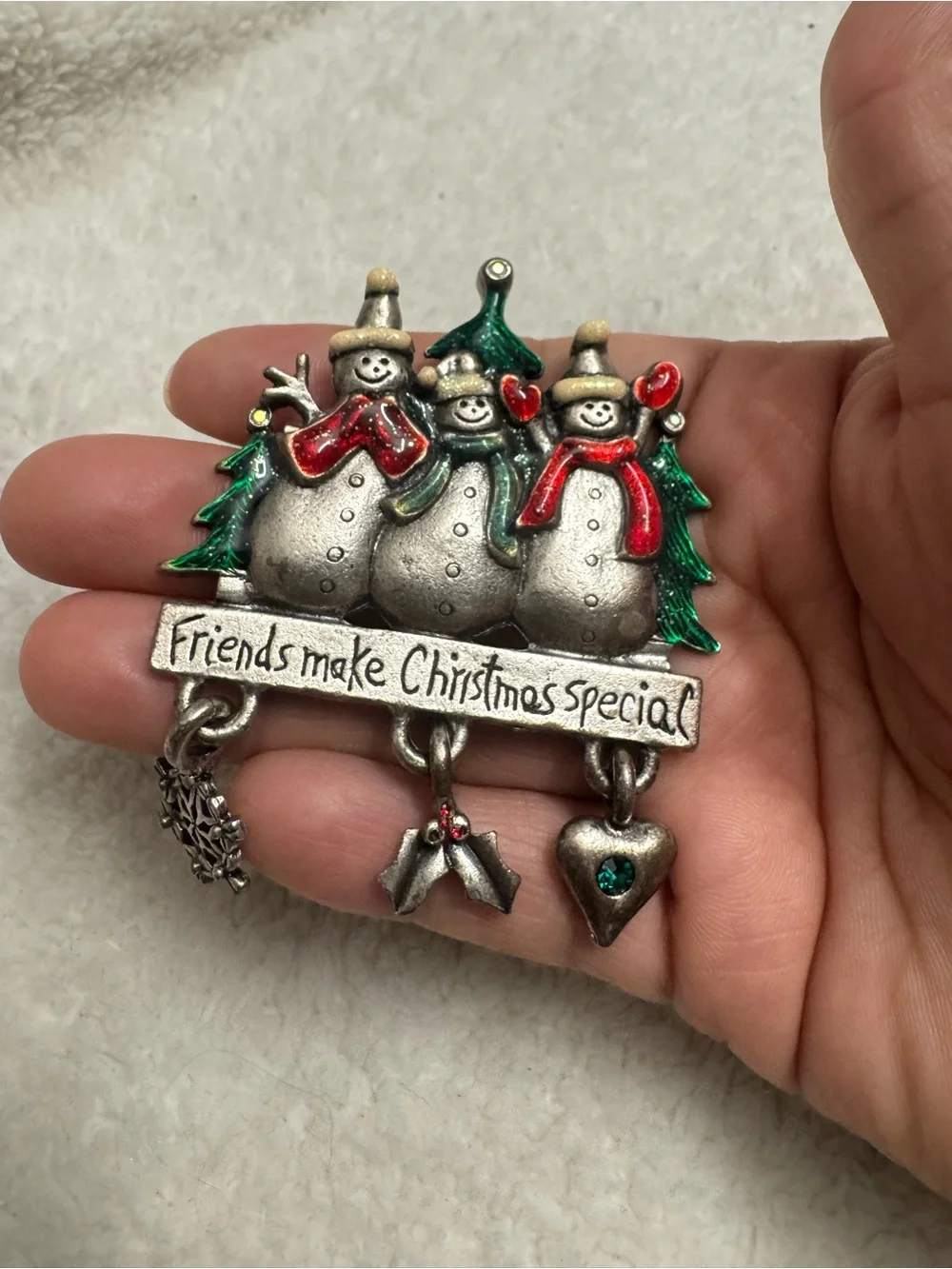 Vintage Christmas brooch